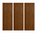 District Signature Walnut Slat Panel 270 × 110 cm