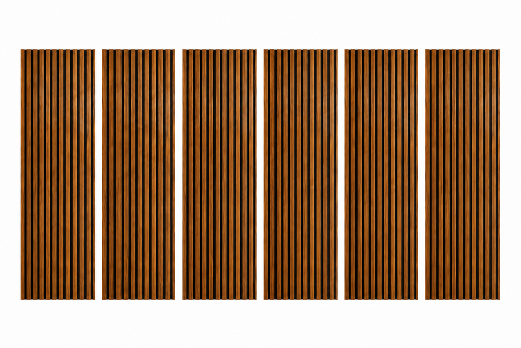 District Signature Walnut Slat Panel 270 × 110 cm