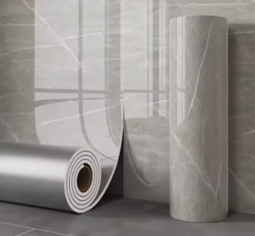 1 Roll Marble Thick Foam Imitation Tile Self-Adhesive Wallpaper Bedroom Living Room Decoration Bathroom Waterproof Wall Sticker