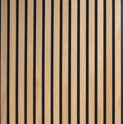 District Signature Walnut Slat Panel 270 × 110 cm